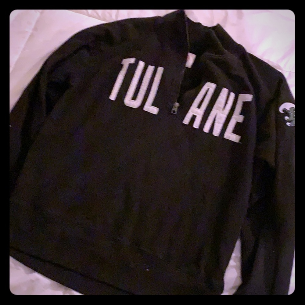 SOLD Tulane quarter zip sweatshirt